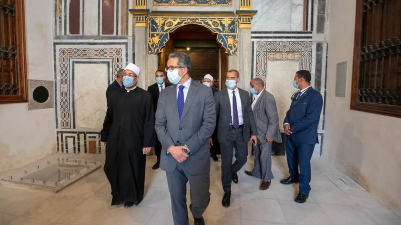 افتتاح قبة ضريح الإمام الشافعي