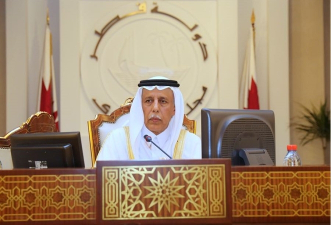 رئيس مجلس الشورى القطري : قطر تعتبر القضية الفلسطينية قضيتها الأولى