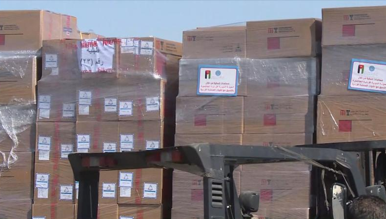 الهيئة الخيرية الهاشمية تسير قافلة مساعدات إنسانية للضفة الغربية وغزة
