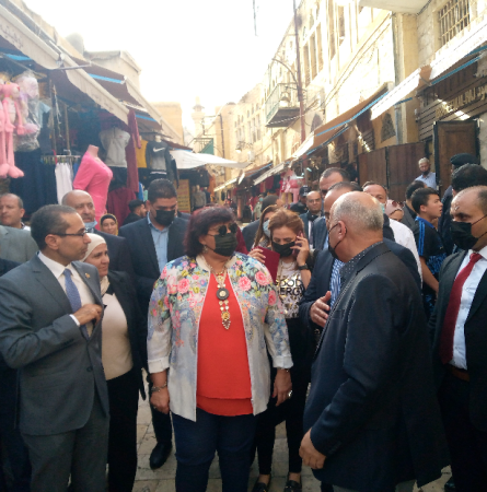 وزيرة الثقافة المصرية تزور المعالم التراثية والسياحية في السلط