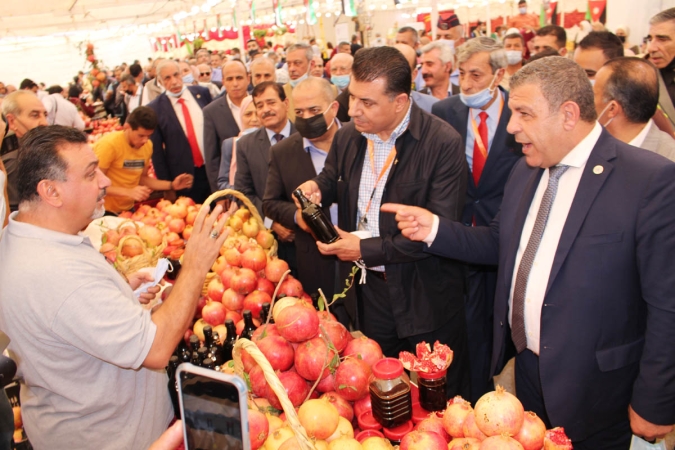 انطلاق فعاليات مهرجان الرمان والمنتجات الريفية الثالث عشر في اربد