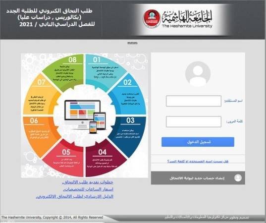 الهاشمية تعلن عن بدء تقديم طلبات الالتحاق في البرنامج الموازي للفصل الدراسي الثاني