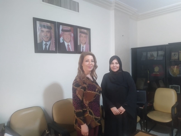 رئيسة الاتحاد النسائي الأردني تلتقي رئيسة منظمة المرأة والمستقبل العراقية