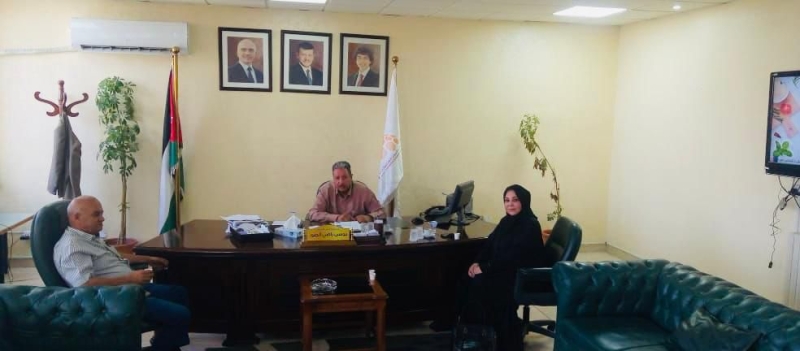 مدير مدينة الحسن الصناعية يستقبل رئيسة الإتحاد النسائي الأردني العام