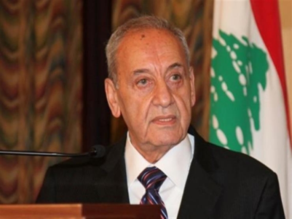 رئيس البرلمان اللبناني يدين العدوان الإسرائيلي على غزة