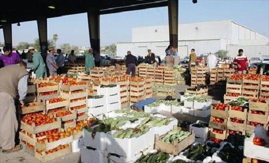 3169 طن خضار وفواكه ترد للسوق المركزي .. الاحد