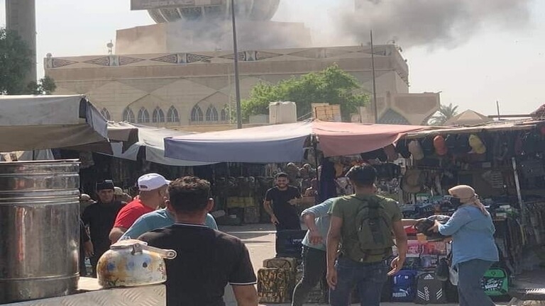 هجوم صاروخي يستهدف محيط المنطقة الخضراء في بغداد (صور)