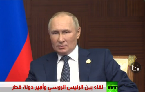 بوتين: العلاقات بين روسيا وقطر تتطور بنجاح