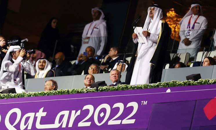 حفل افتتاح مبهر لمونديال قطر على استاد البيت (صور)