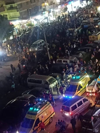 حافلة تدهس 10 مواطنين في مصر