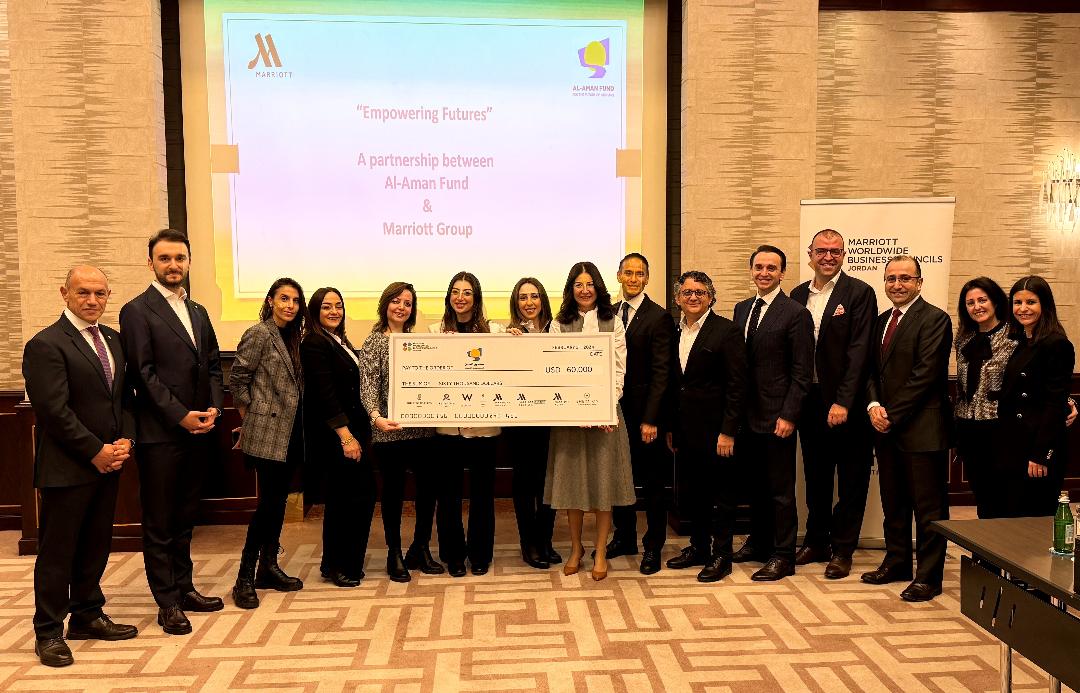 فنادق مجموعة ماريوت الدولية في الأردن تواصل شراكتها مع صندوق الأمان لمستقبل الأيتام  وتتبرع ب 60 ألف دولار
