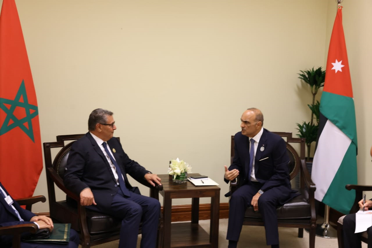 رئيس الوزراء يلتقي رئيسي الوزراء المغربي واللبناني