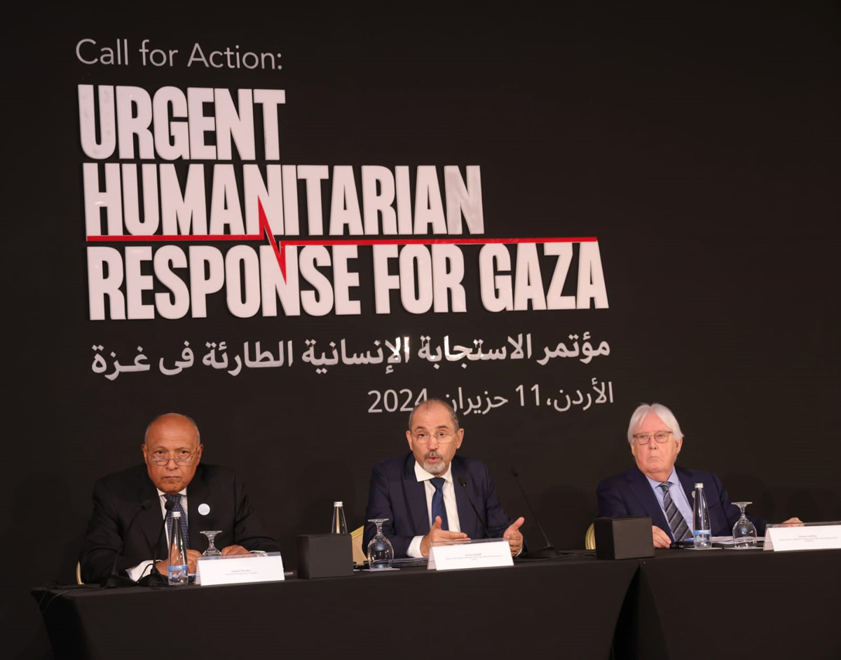 المؤتمر الدولي للاستجابة الإنسانية الطارئة في غزة يبدأ أعماله