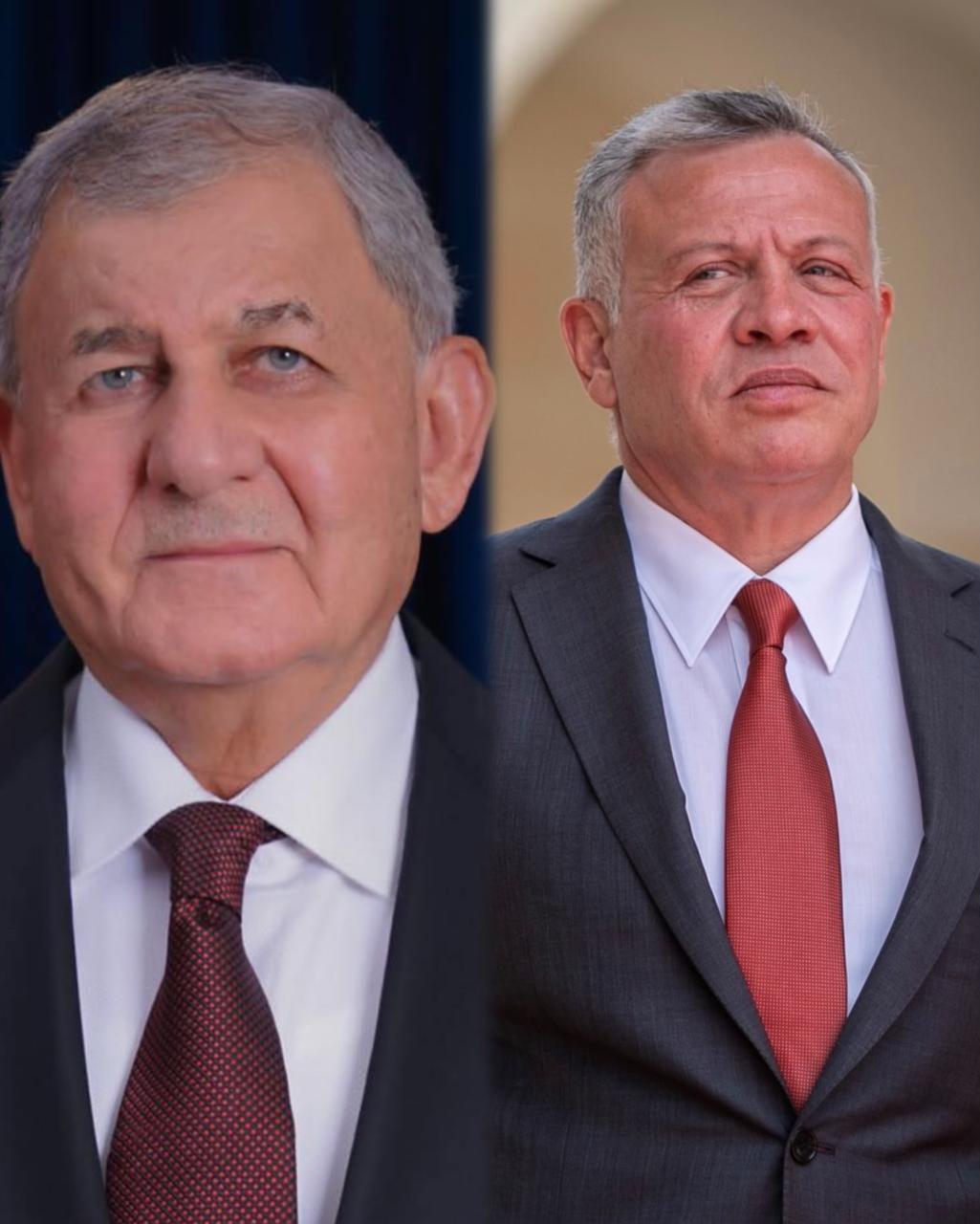 الملك والرئيس العراقي يتبادلان التهاني بحلول عيد الأضحى