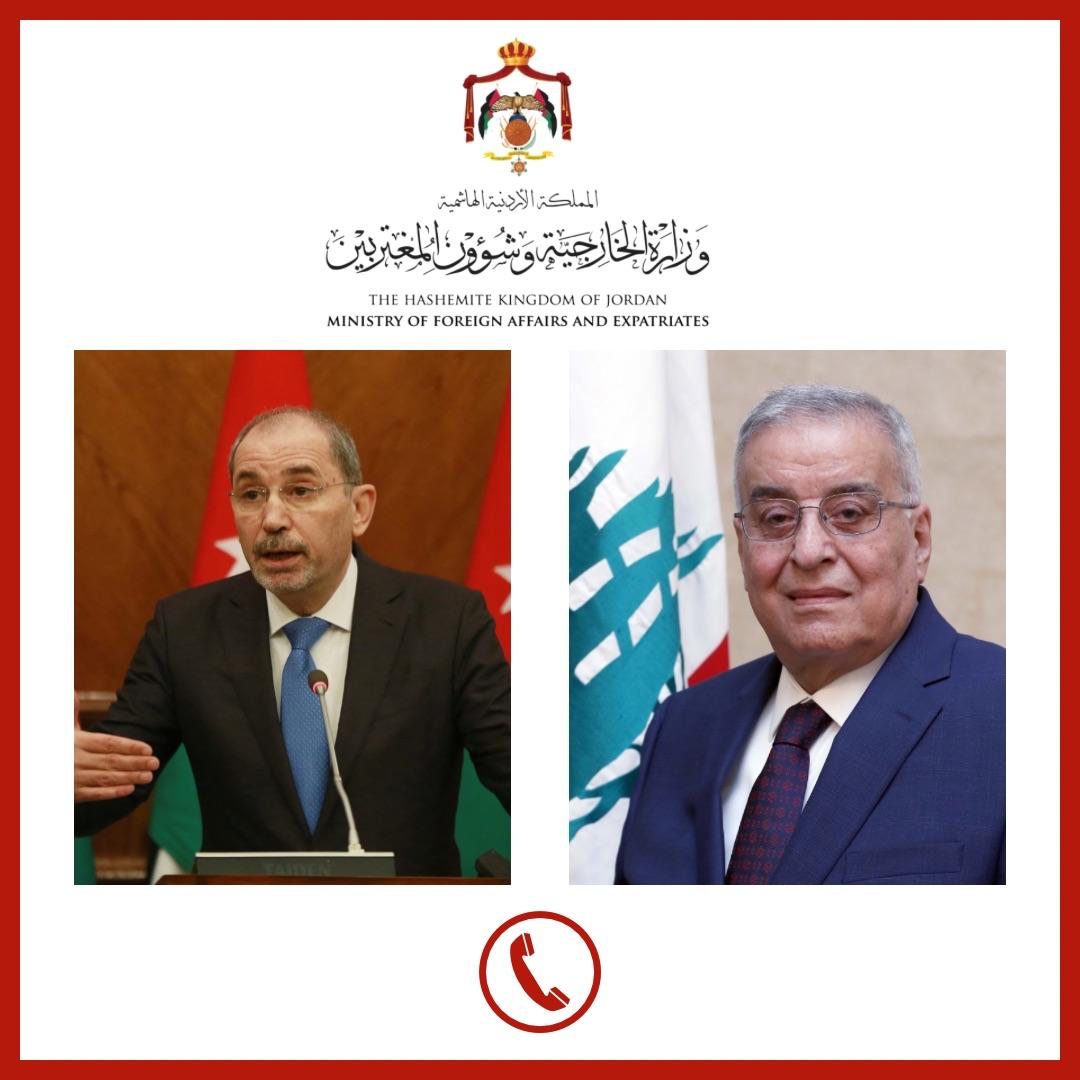 وزير الخارجية يبحث مع نظيره اللبناني جهود خفض التوتر في جنوب لبنان