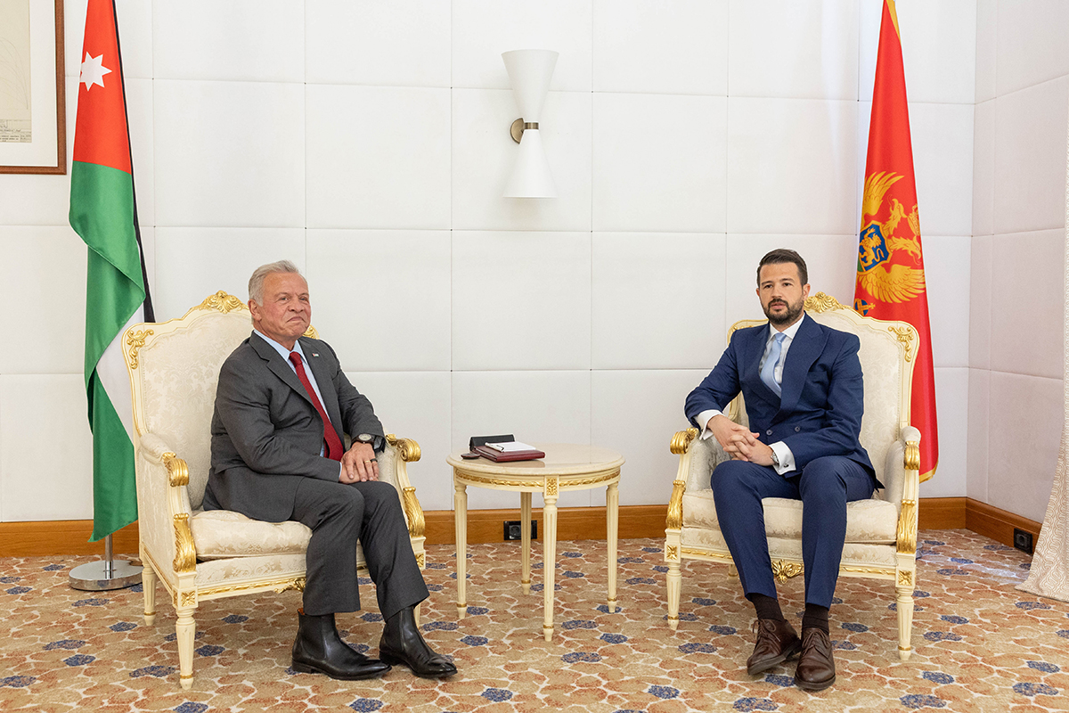 الملك يلتقي رئيس جمهورية مونتينيغرو