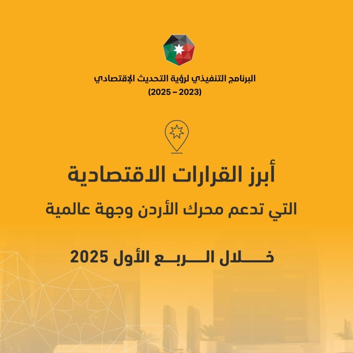 قرارات حكومية تدعم محرك الأردن وجهة عالمية خلال الربع الأول من العام