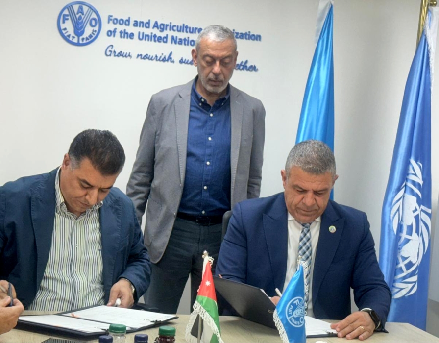 تعاون بين الفاو ووزارة الزراعة لتعزيز الاستدامة الزراعية والأمن الغذائي في الأردن