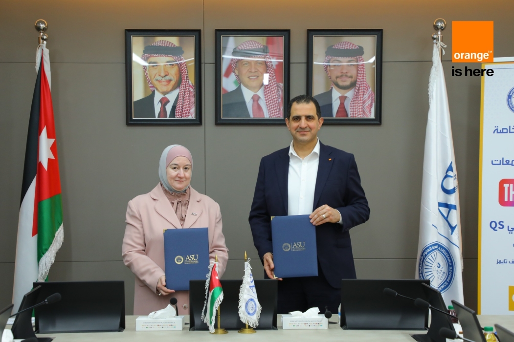 Orange Jordan has signed an agreement to supply computing equipment to the Applied Science University. ensuring the sustainable modernization of its central laboratories