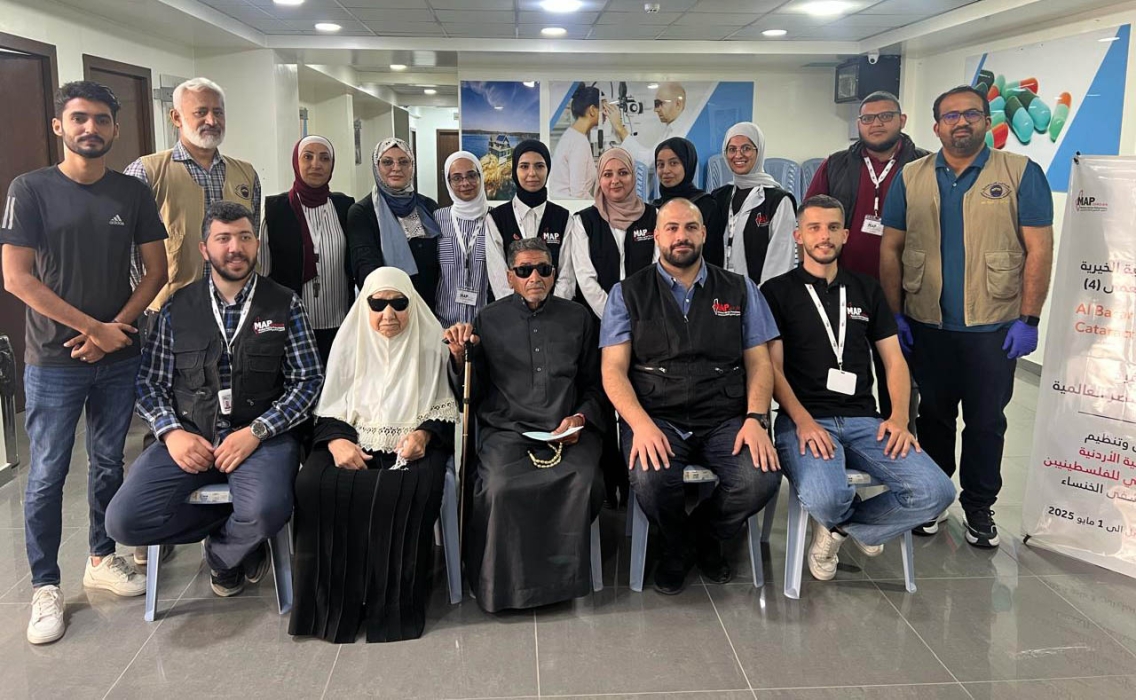2250 عملية مجانية لمكافحة العمى ضمن حملة الجمعية الأردنية للعون الطبي للفلسطينيين