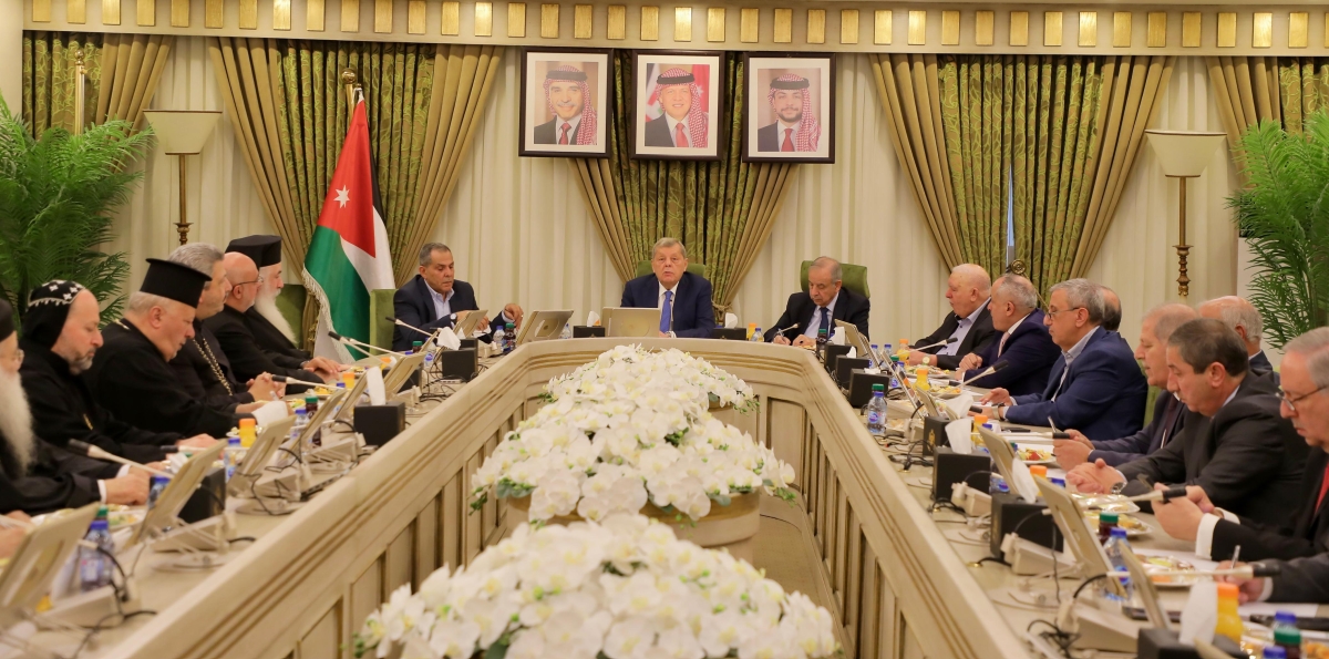 لجنة فلسطين في الأعيان تلتقي رؤساء مجالس الكنائس في المملكة