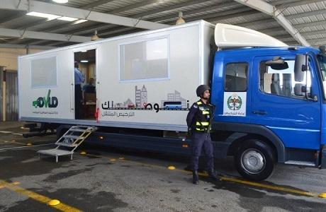 الترخيص المتنقل للمركبات بلواء بني كنانة من الاثنين وحتى الخميس