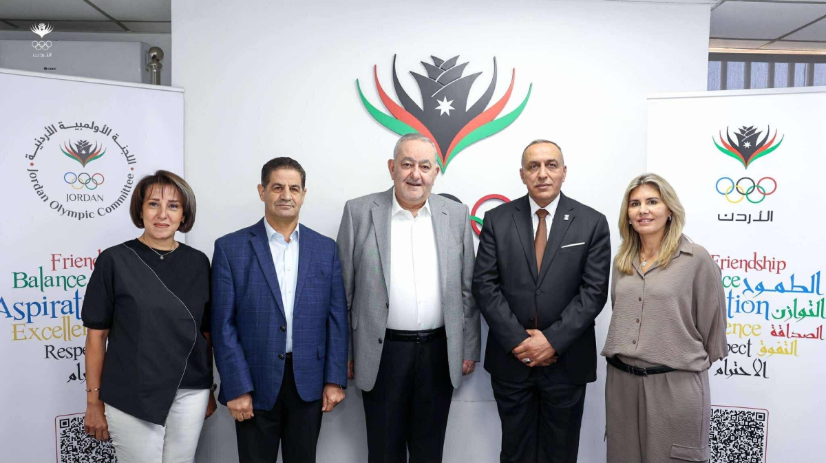 اتفاقية تعاون بن اللجنة الأولمبية الأردنية ورابطة اللاعبين الدوليين الثقافية