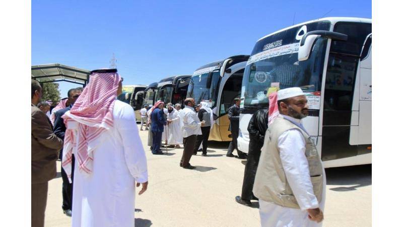 طلائع قوافل حجاج البعثة الأردنية تصل إلى الأردن بعد أداء فريضة الحج