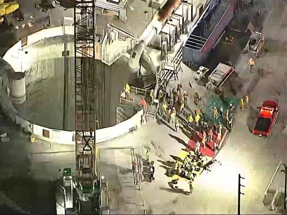 إنقاذ 31 عاملاً بعد انهيار نفق في لوس أنجلوس