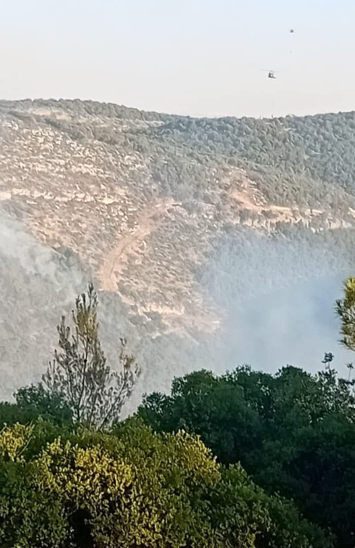 بدء عمليات التبريد لموقع حريق وديان الشام في جرش