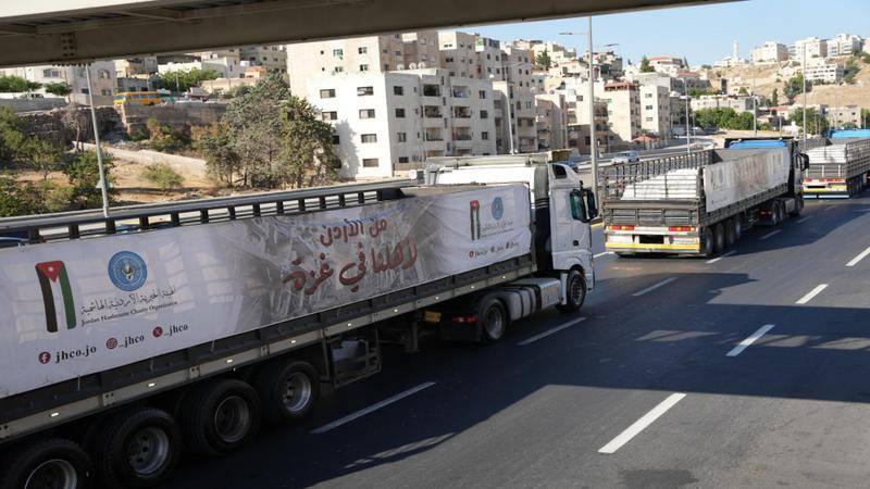 الخيرية الأردنية الهاشمية: دخول 294 شاحنة مساعدات إلى غزة خلال أسبوعين