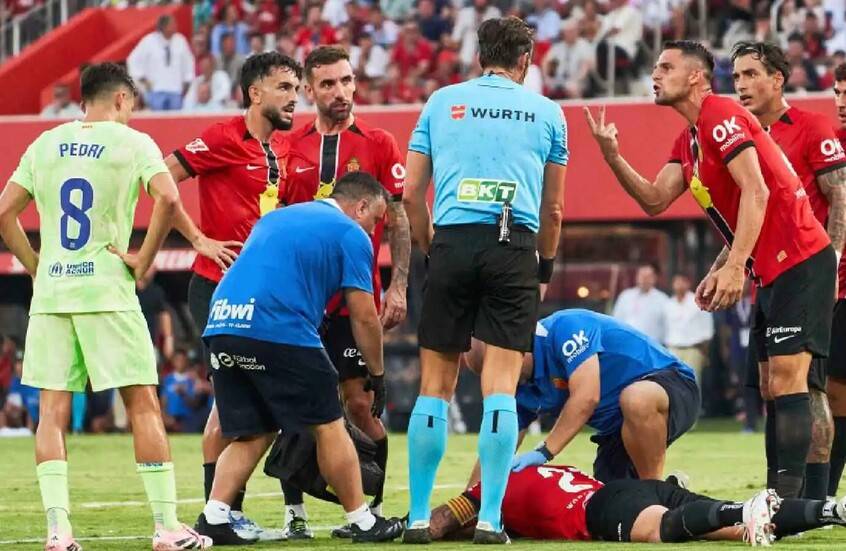 فضيحة تحكيمية جديدة أثارت جدلا كبيرا في مباراة برشلونة وريال ماريوكا