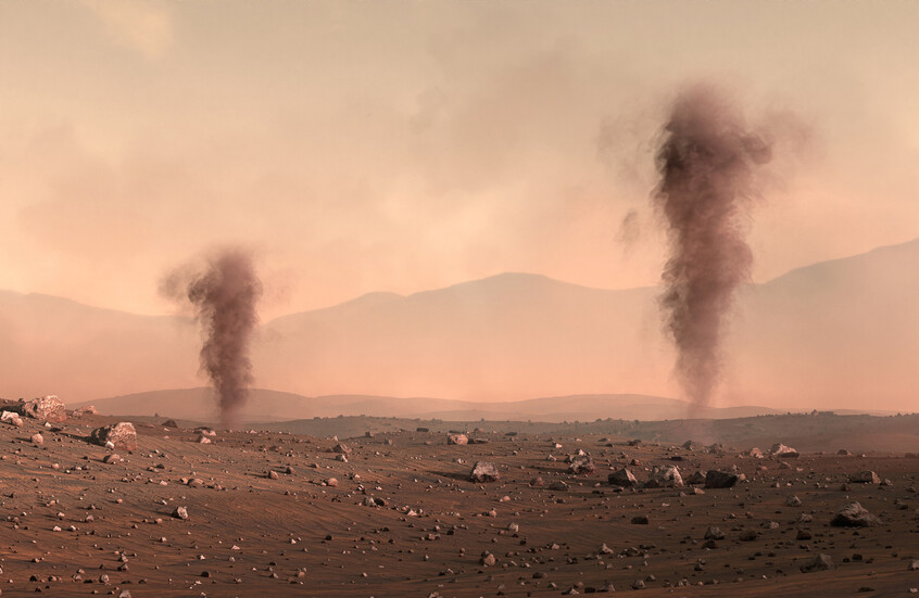 علماء يفكون أسرار شياطين الغبار على سطح المريخ