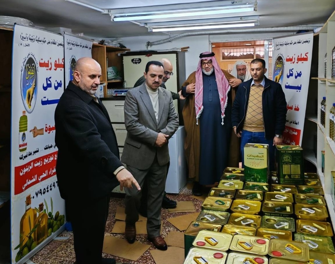 وزيع زيت الزيتون على 250 أسرة عفيفة باربد