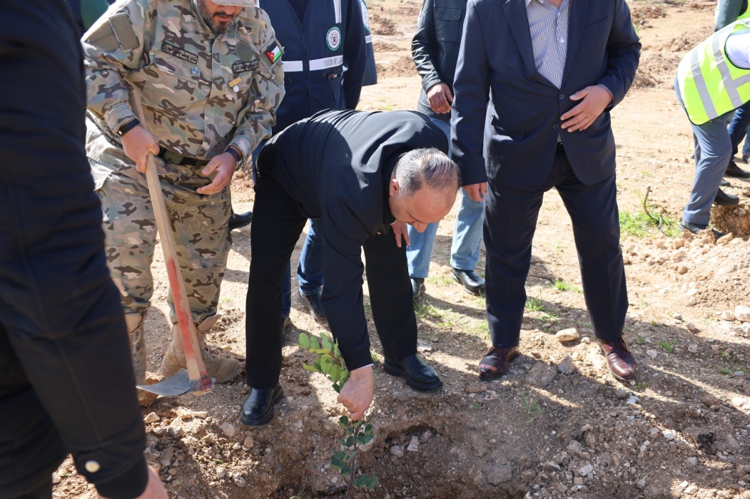 رئيس هيئة الطاقة يشارك في حملة وطنية لغرس الأشجار الحرجية بمشاركة رئيس بلدية السلط