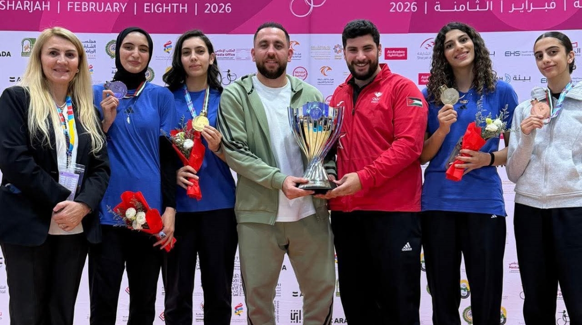 5 ميداليات للأردن في دورة الألعاب للأندية العربية للسيدات
