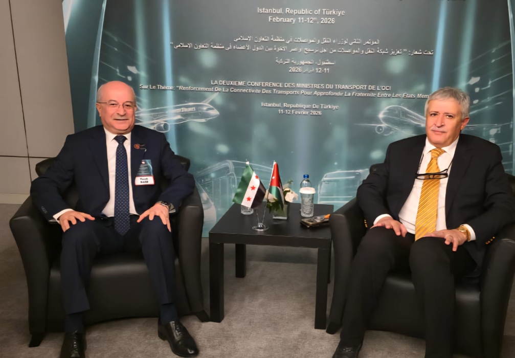 مباحثات أردنية سورية لتعزيز النقل البري ومشاريع الربط السككي