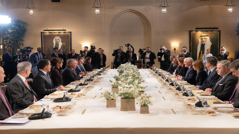 الملك والرئيس الألماني يبحثان في عمّان سبل توطيد التعاون ومستجدات المنطقة